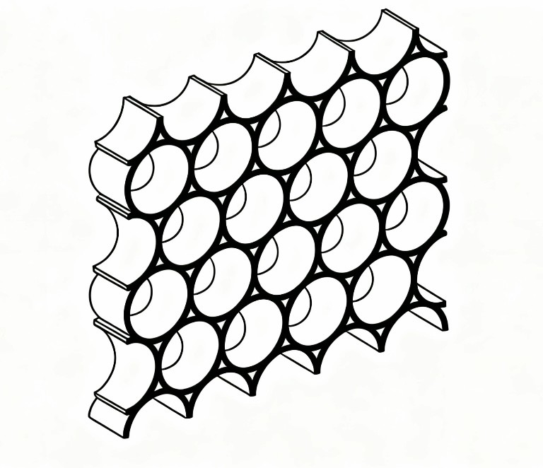 Núcleo de celosa perforada